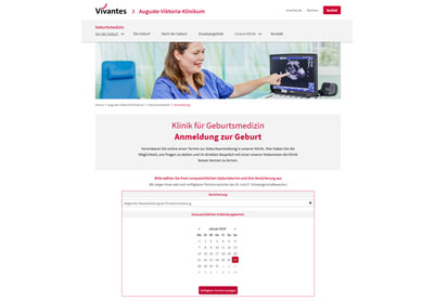 Vivantes MVZ Neukölln - Pränatale Diagnostik - Online-Terminbuchung